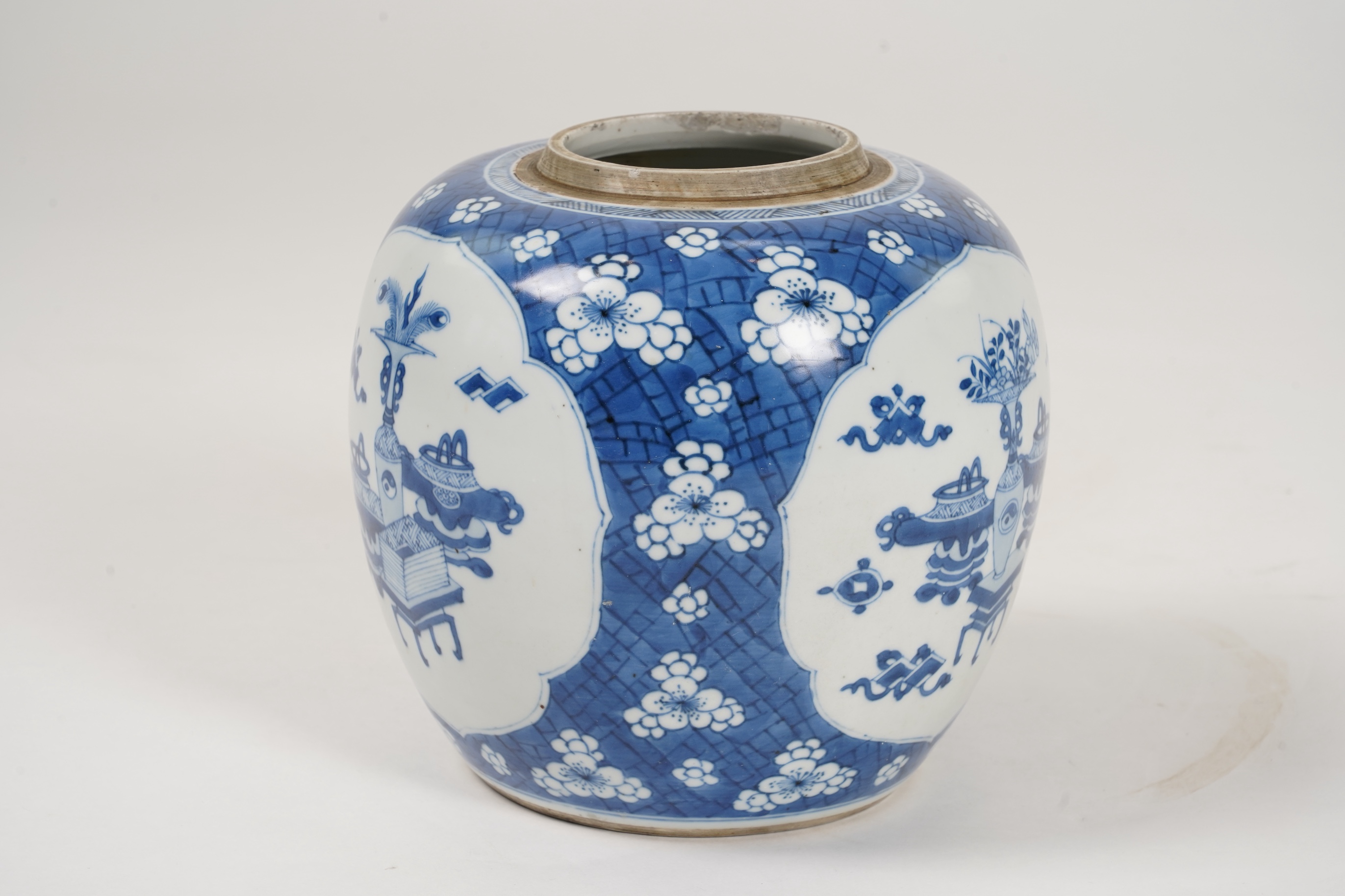 A Chinese blue and white ‘antiques’ jar, Kangxi period (1662-1722)
